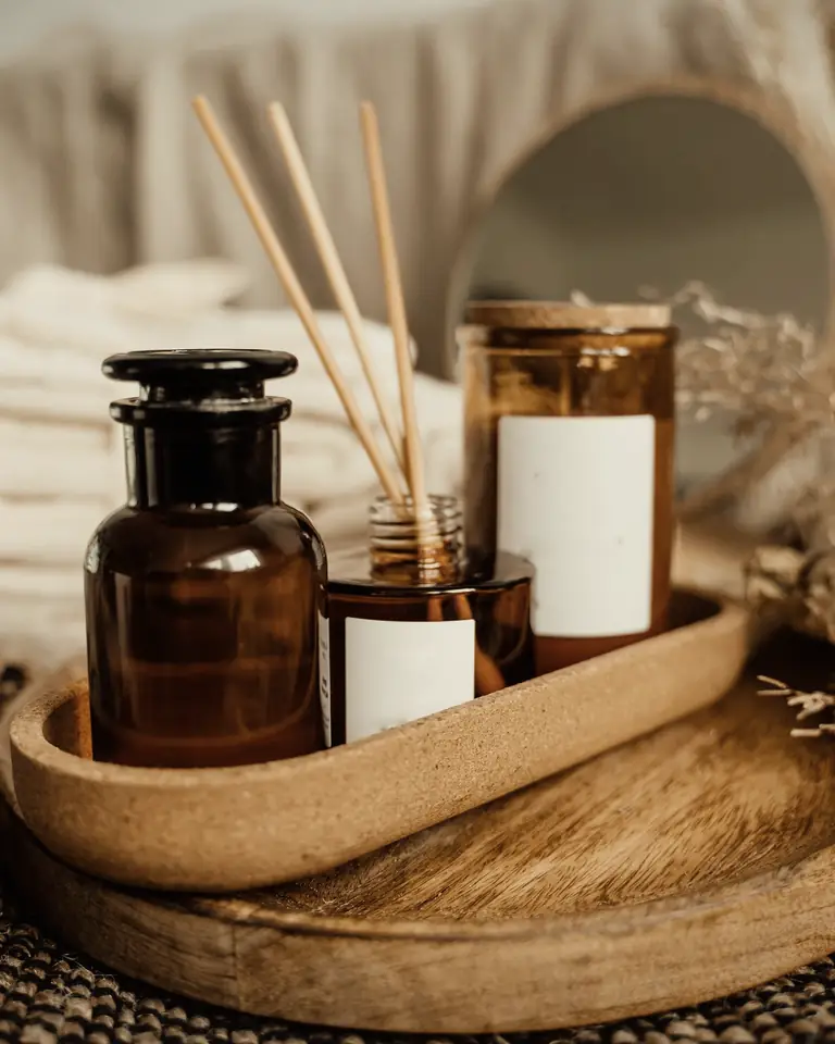 Oils, towels and warm preparation for a Home Glow Spa visit
